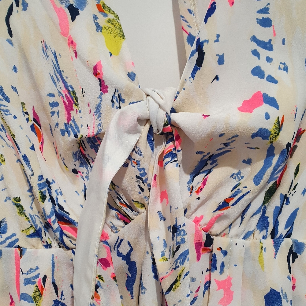 NuClad size small white/neon long sleeve playsuit - Picture 5 of 7